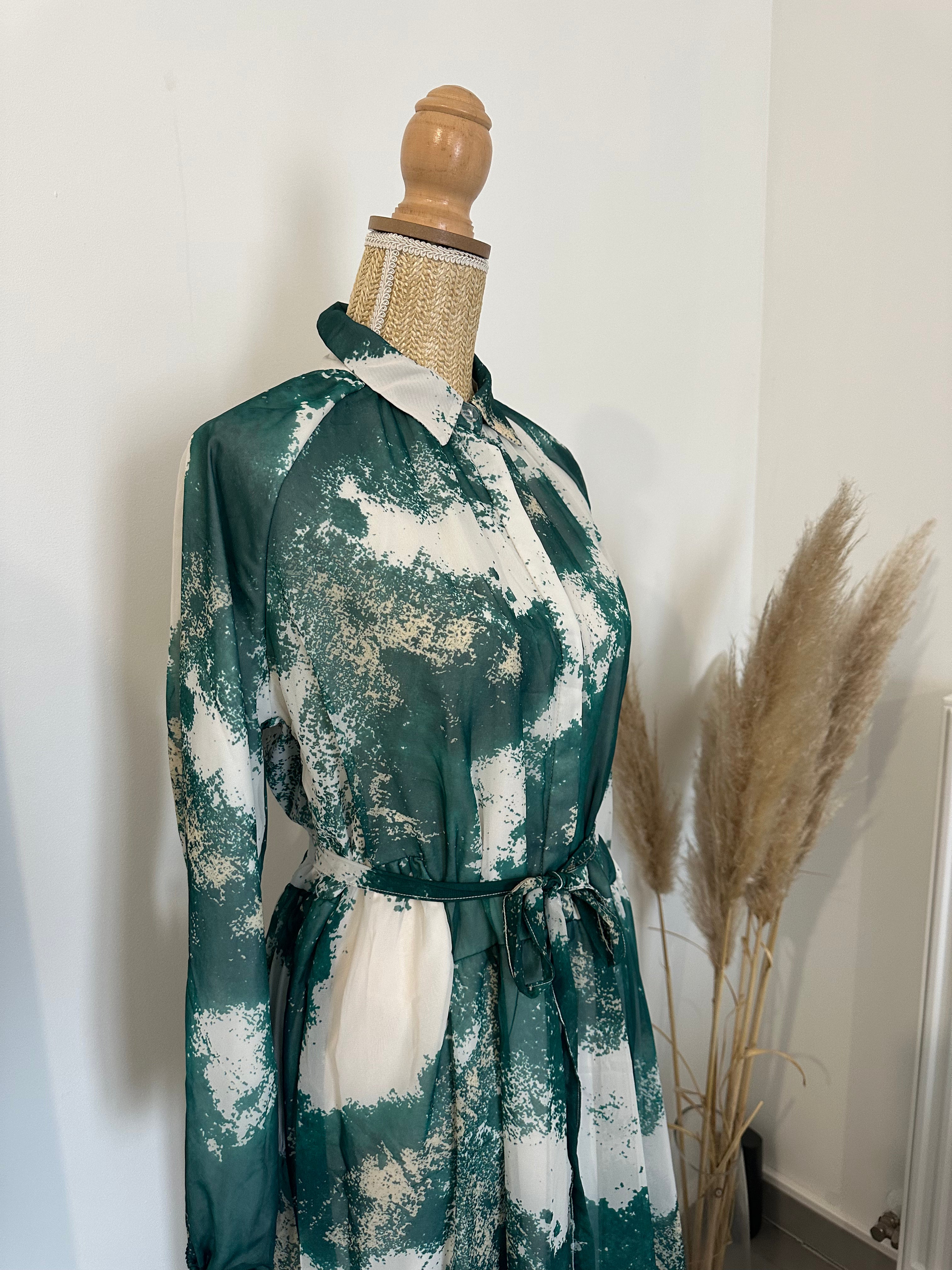 Robe tache vert
