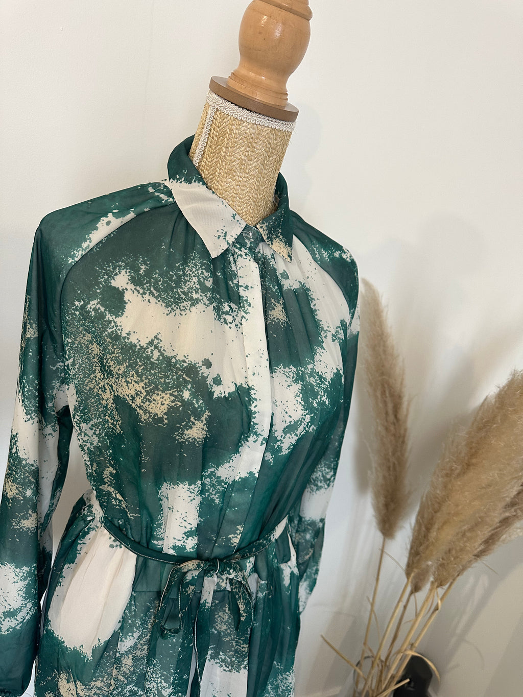Robe tache vert