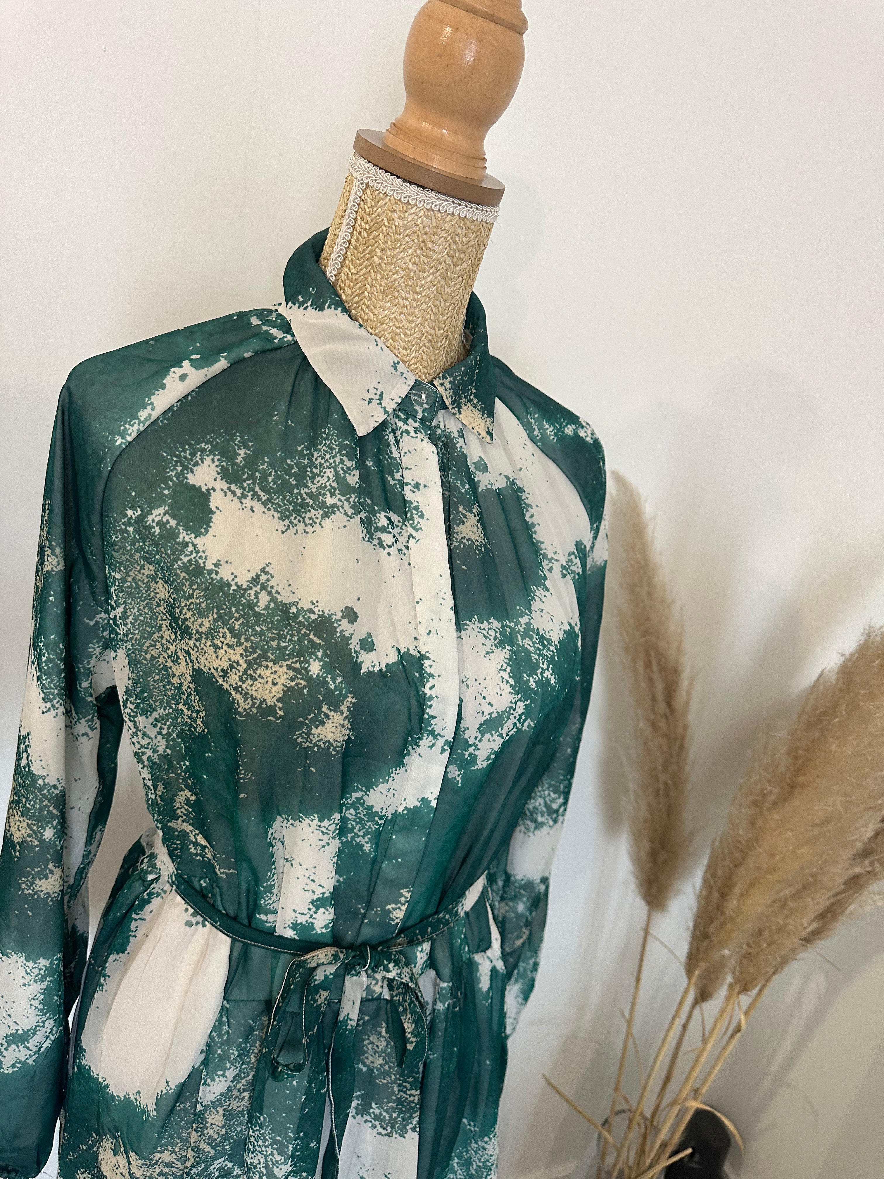 Robe tache vert