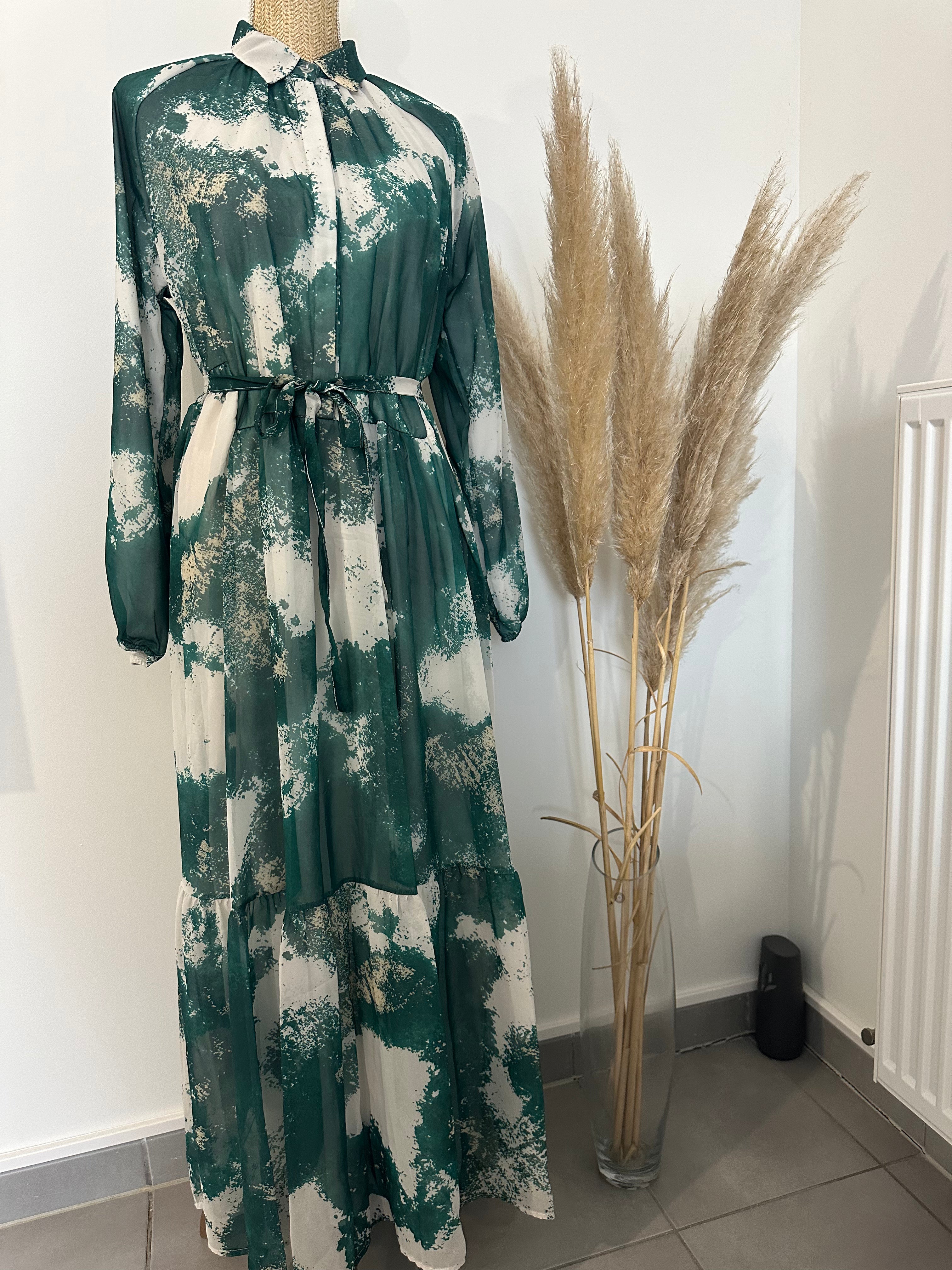 Robe tache vert